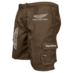Aston Martin F1 Team Custom Name Workwear Casual Shorts BLFO2925A1AM