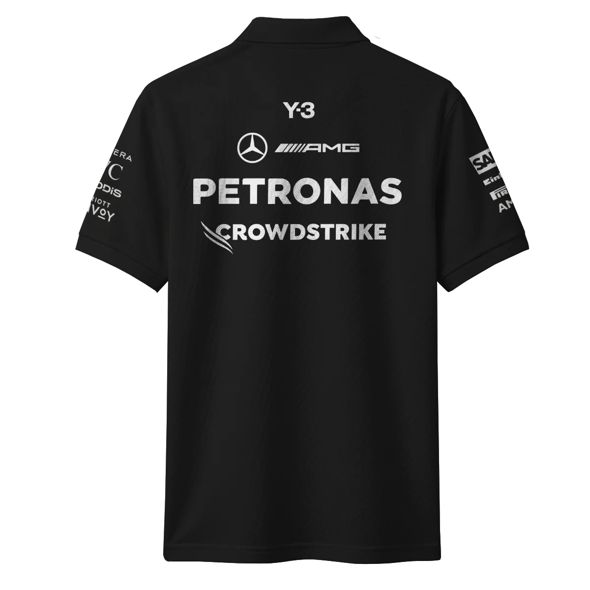 2026 Japan GP Y-3 x Mercedes F1 - Polo Shirt BLMER18326A1PL - Image 3