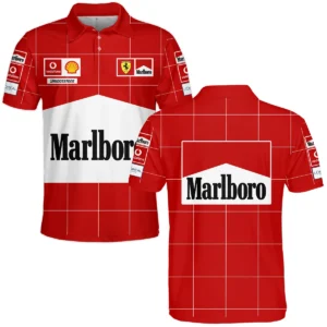 Scuderia Ferrari Racing F1 Polo Shirt All Over Prints BLF1R26325APL