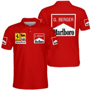 1988 Gerhard Berger Racing Suit Ferrari F1 Polo Shirt BLGB261025A1PL - Motorsport Apparel