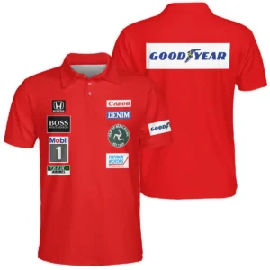 1985 Nigel Mansell Racing Suit Williams F1 Polo Shirt BLNM29725A3PL - Pit Lane Clothing