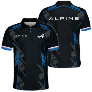 Alpine F1 Teamwear Polo Shirt BLVA5326A1ALPPL - Racing Lifestyle Clothing