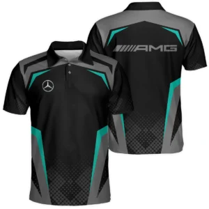 Mercedes F1 Teamwear Polo Shirt BLVA5326A3MERPL - Formula Racing Apparel