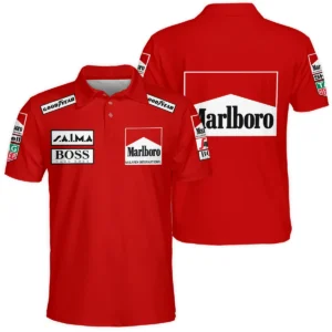 1985 Alain Prost Racing Suit McLaren F1 Team Polo Shirt BLVAAP070725A04PL - Race Day Design