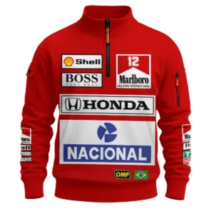 Alternative view of 1988 Ayrton Senna Honda Race Suit Marlboro McLaren Sweatshirt Zipper BL3725A2SHZ
