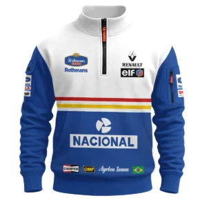 Alternative view of 1994 Ayrton Senna Rothmans Williams Renault F1 Sweatshirt Zipper BL3725A6SHZ