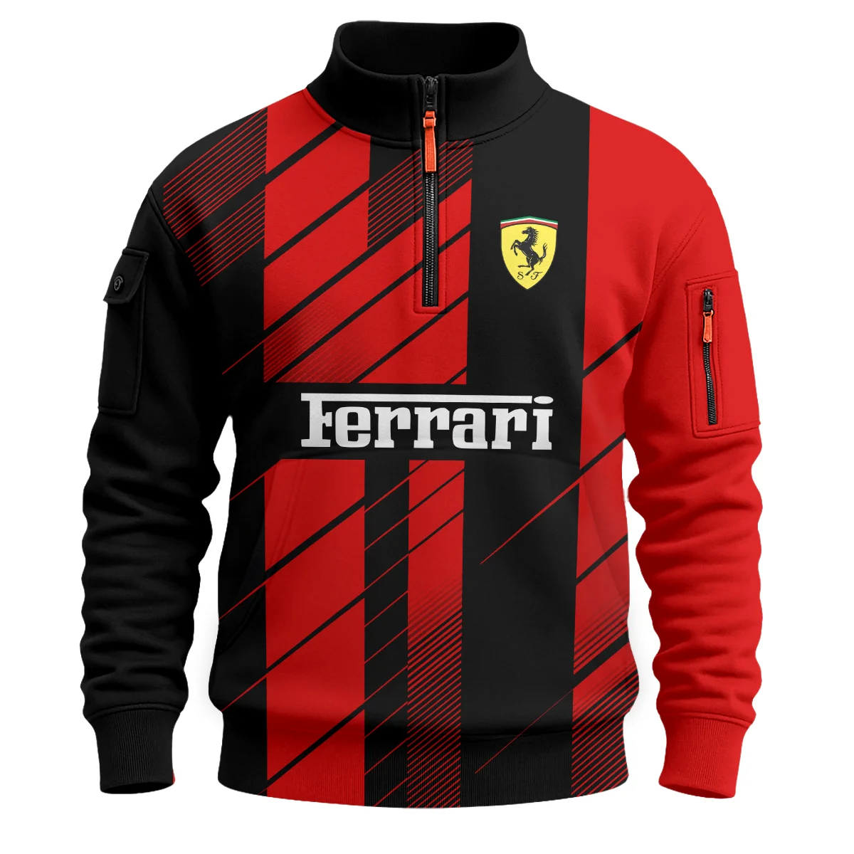 Ferrari F1 Teamwear Sweatshirt Zipper BLVA5326A2FRRSHZ - Image 2