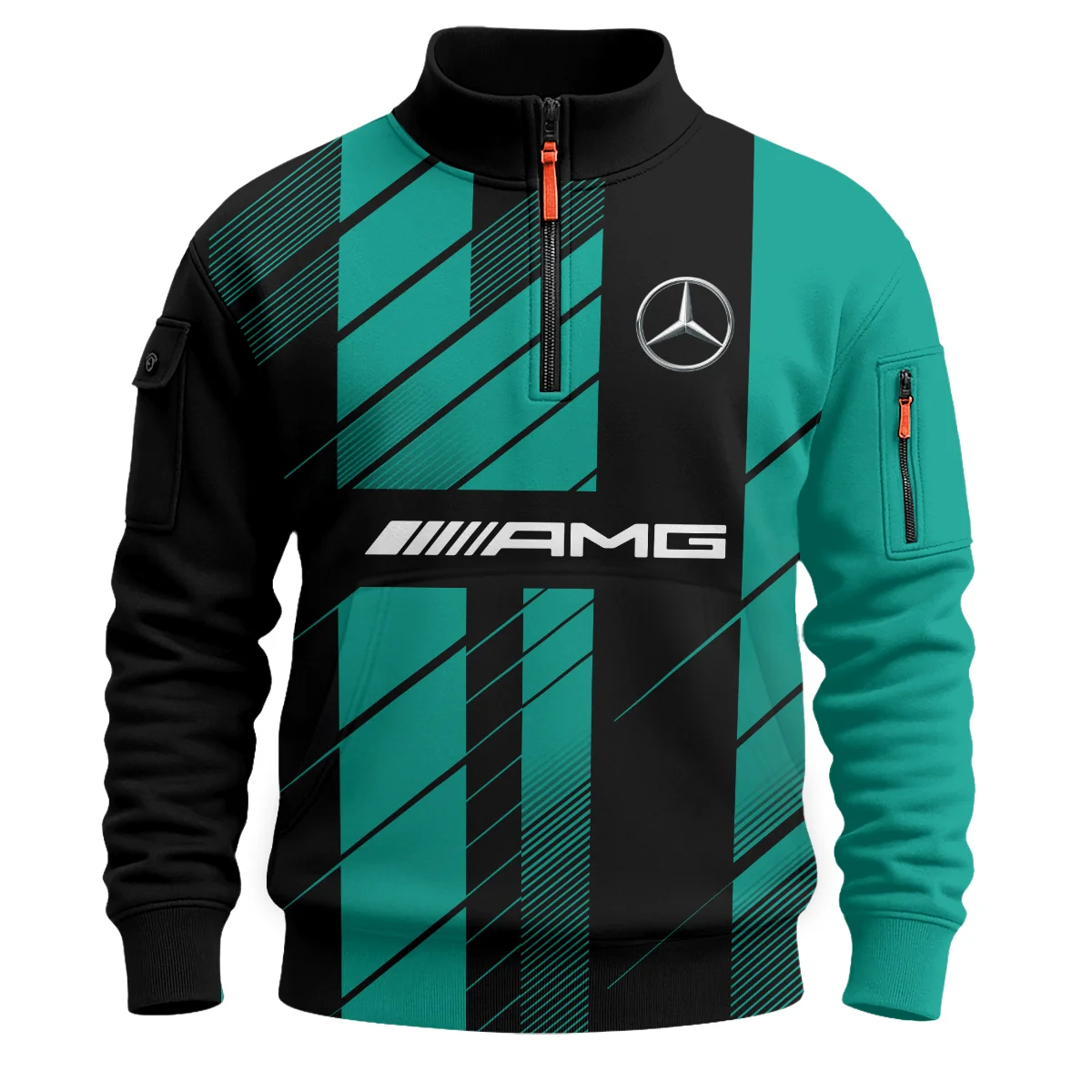 Mercedes F1 Teamwear Sweatshirt Zipper BLVA5326A2MERSHZ - Image 2