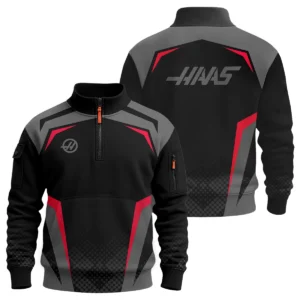 Haas F1 Teamwear Sweatshirt Zipper BLVA5326A3HAASSHZ
