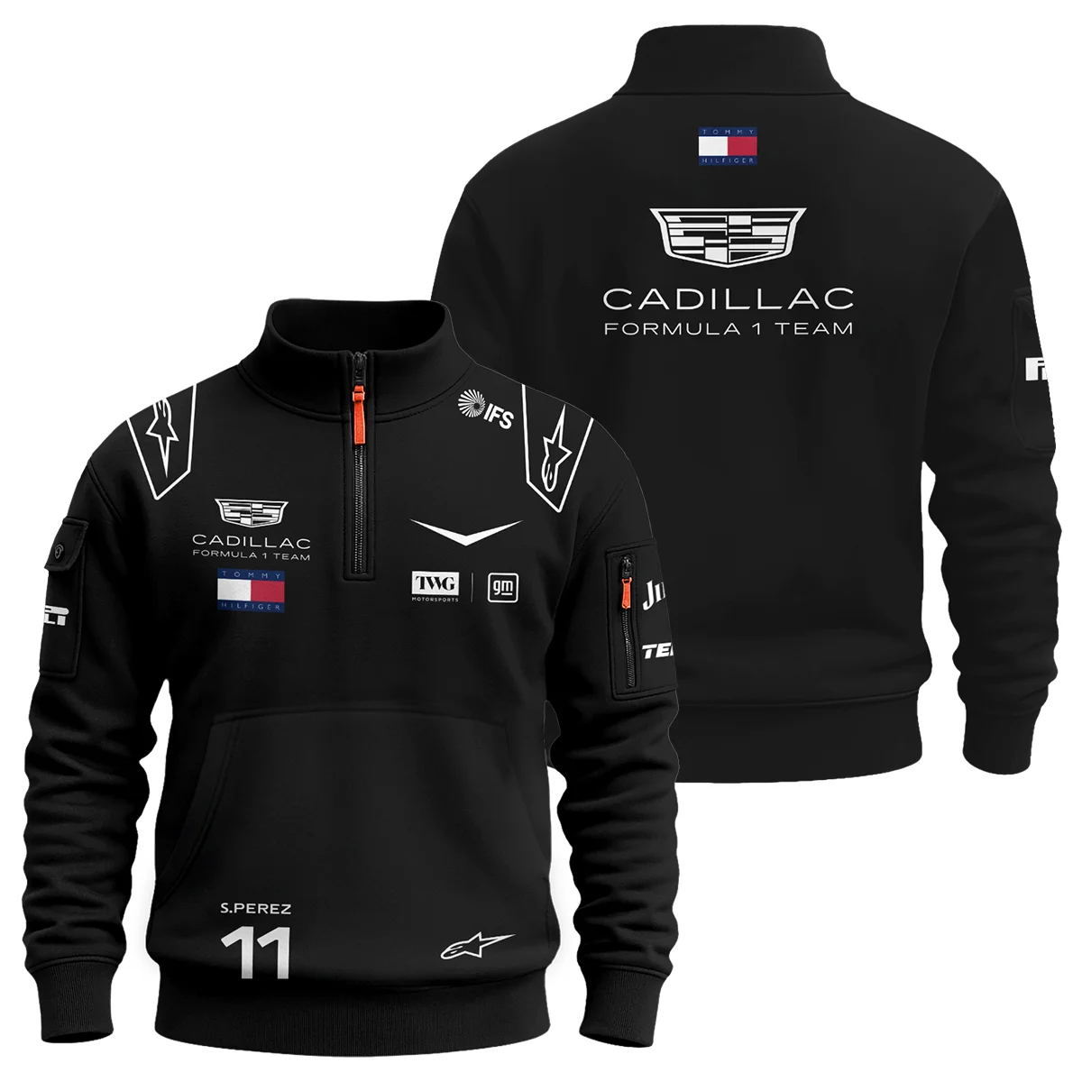 2026 Sergio Perez Cadillac F1 Team Apparel Sweatshirt Zipper BLVA9326SP3SHZ