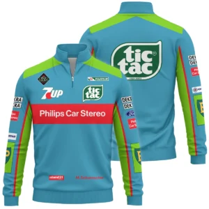 1991 Michael Schumacher Race Suit Quarter-Zip Sweatshirt BLVAMC020925A9QZS - Race Day Design
