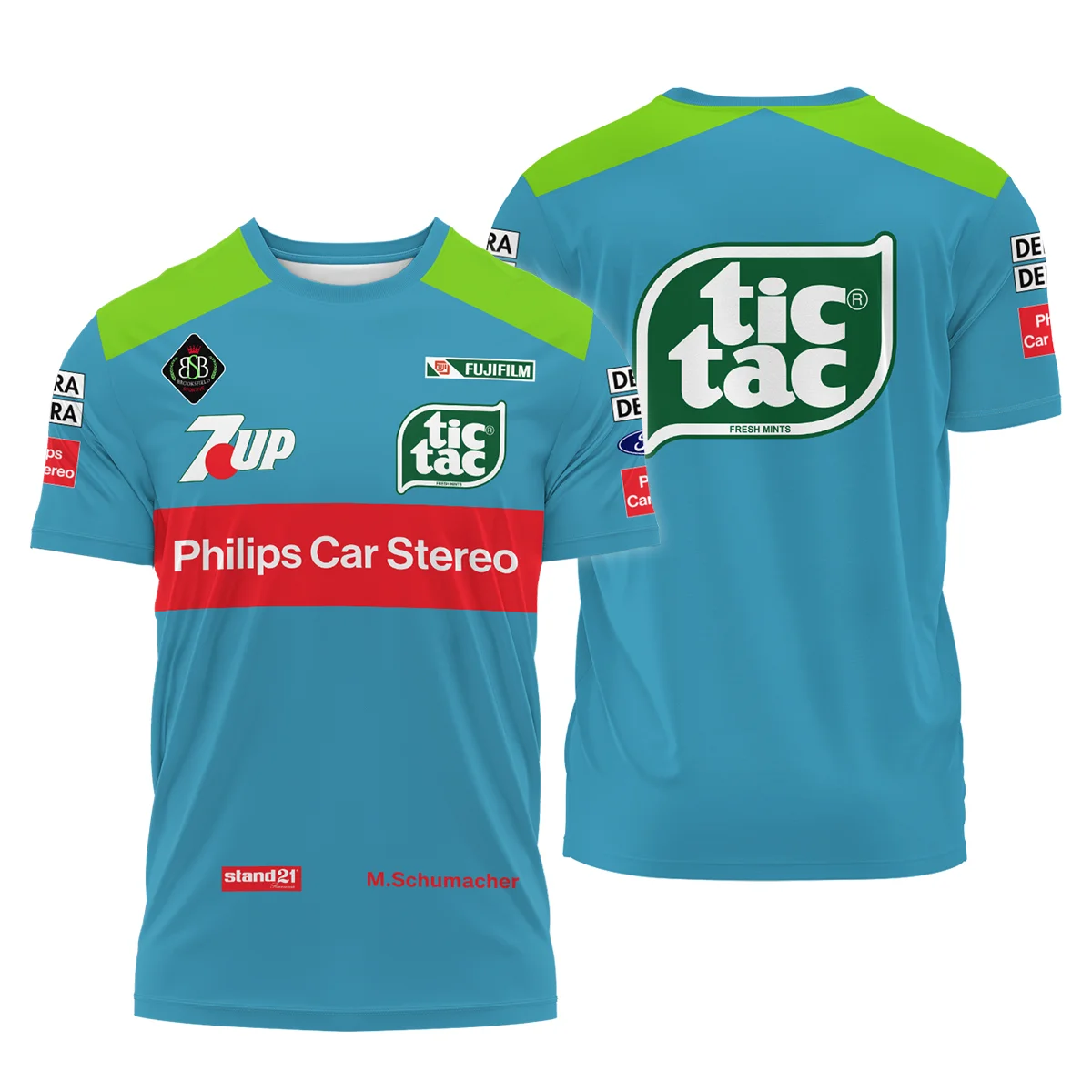 1991 Michael Schumacher Race Suit T-Shirt BLVAMC020925A9TS - Motorsport Apparel