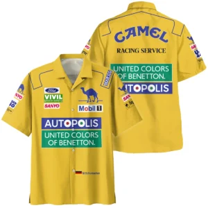 1992 Michael Schumacher Race Suit Benetton F1 Hawaiian Shirt BLVAMC020925A3HW