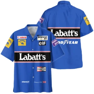 1993 Damon Hill Racing Suit Williams F1 Hawaiian Shirt BLVADH050925A1HW