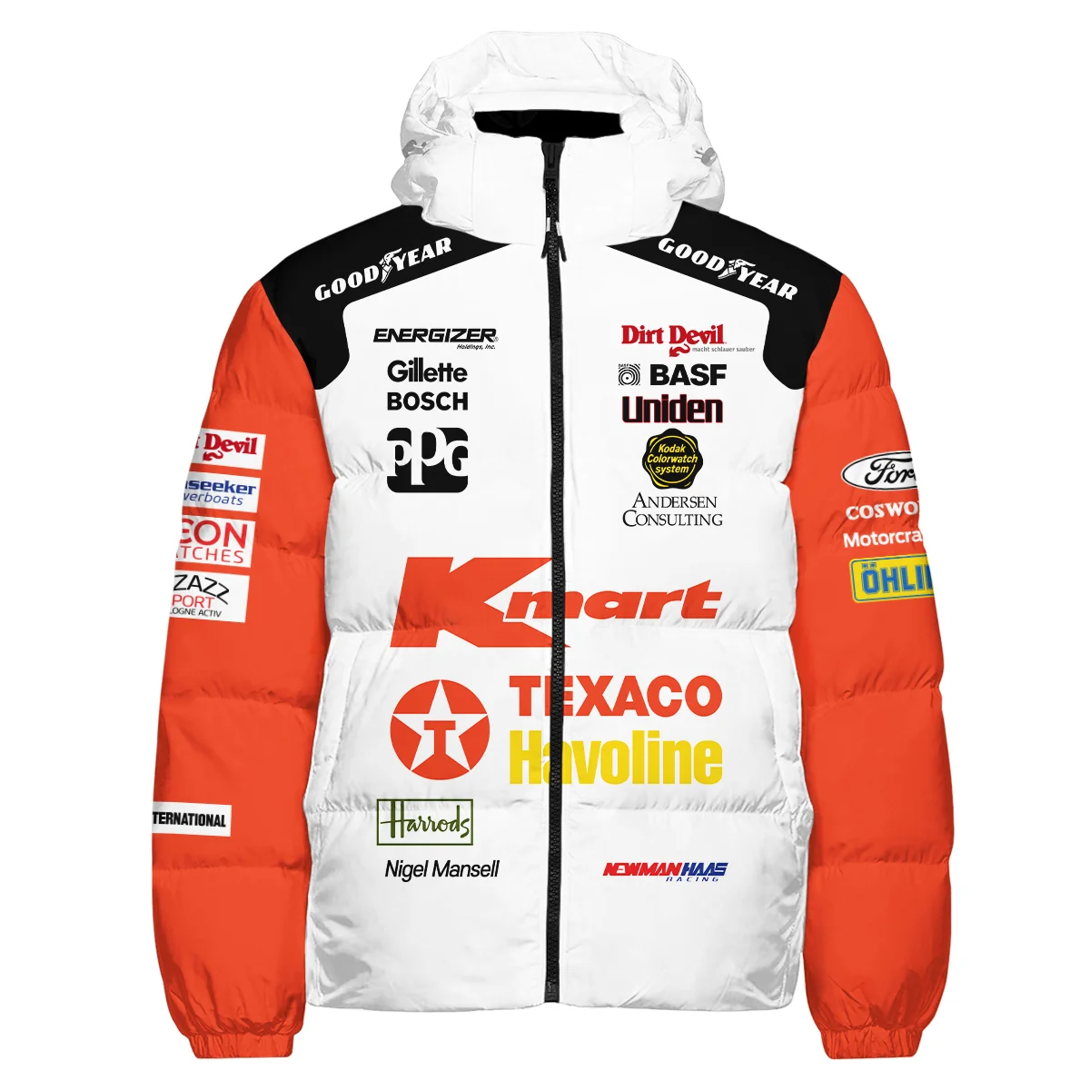 Alternative view of 1993 Nigel Mansell Racing Suit Newman Haas IndyCar Down & Puffer Jackets BLNM29725A6HCJ