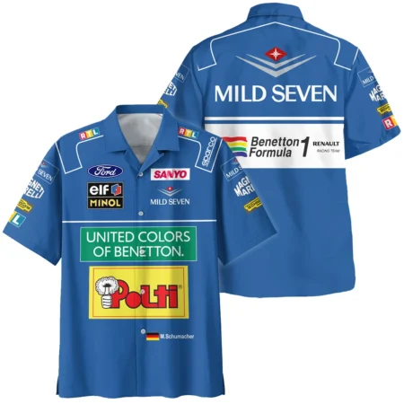 1994 WDC Michael Schumacher Race Suit Benetton F1 Hawaiian Shirt BLVAMC020925A4HW - Motorsport Lifestyle Wear