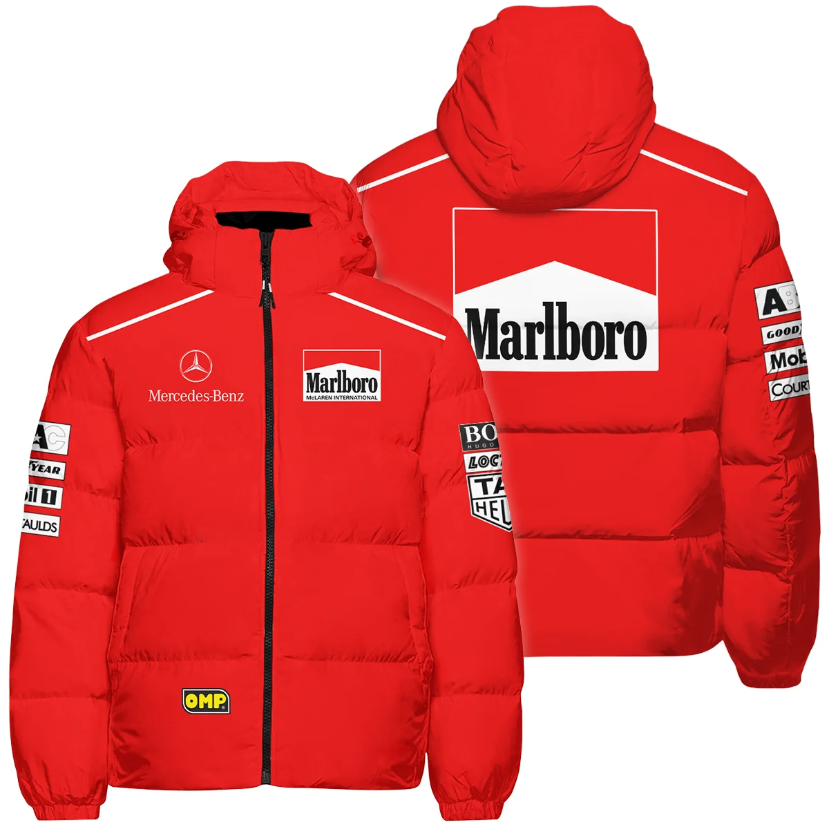 1995 Mika Hakkinen Racing Suit McLaren F1 Down & Puffer Jackets BLVAMH271025A3HCJ - Motorsport Lifestyle Wear