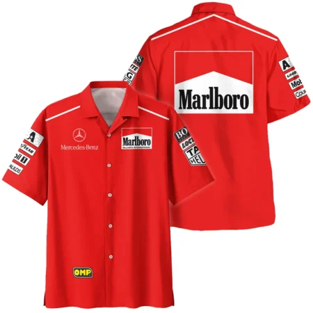 1995 Mika Hakkinen Racing Suit McLaren F1 Hawaiian Shirt BLVAMH271025A3HW - Race Day Design