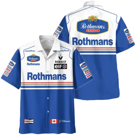 1996 Jacques Villeneuve Racing Suit Williams F1 Hawaiian Shirt BLJV10825A1HW - Racing Lifestyle Clothing