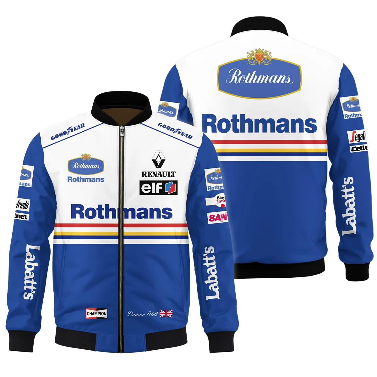 1996 WDC Damon Hill Racing Suit Williams F1 Bomber BLVADH050925A2BB