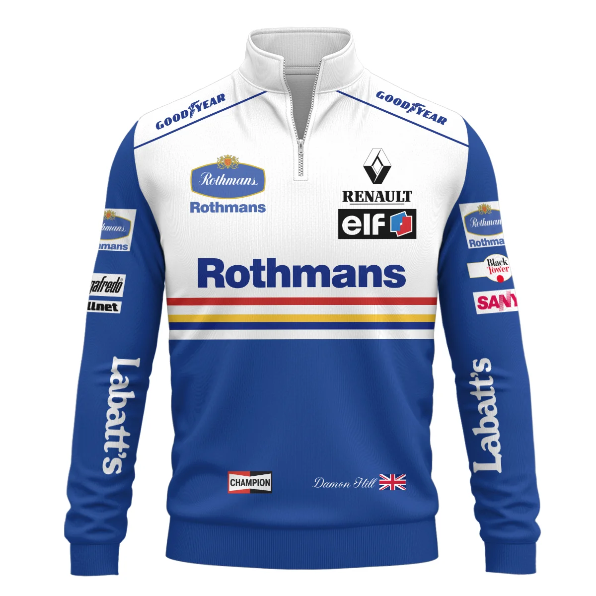 1996 WDC Racing Suit Quarter-Zip Sweatshirt BLVADH050925A2QZS - Image 2