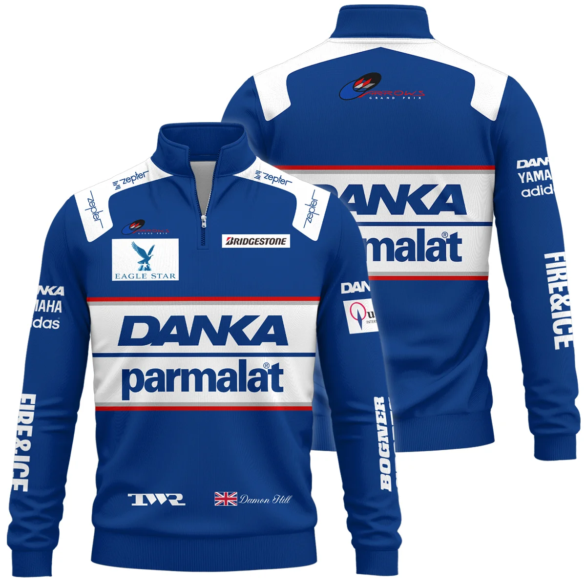 1997 Damon Hill Racing Suit Quarter-Zip Sweatshirt BLVADH050925A4QZS