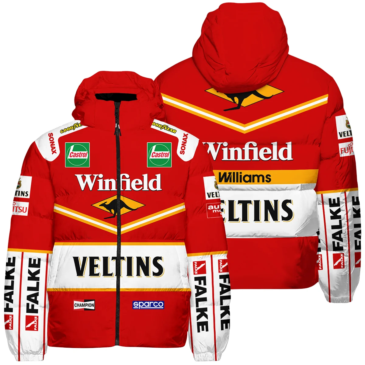 1998 Jacques Villeneuve Racing Suit Williams F1 Down & Puffer Jackets BLJV10825A3HCJ
