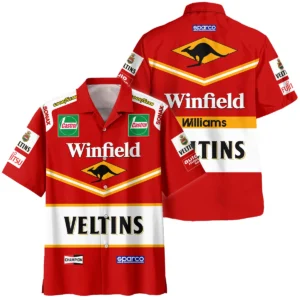 1998 Jacques Villeneuve Racing Suit Williams F1 Hawaiian Shirt BLJV10825A3HW