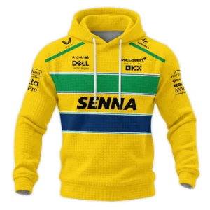 Alternative view of Ayrton Senna McLaren Formula One Hoodie Quilted Waffle BLF1190525A2HQW