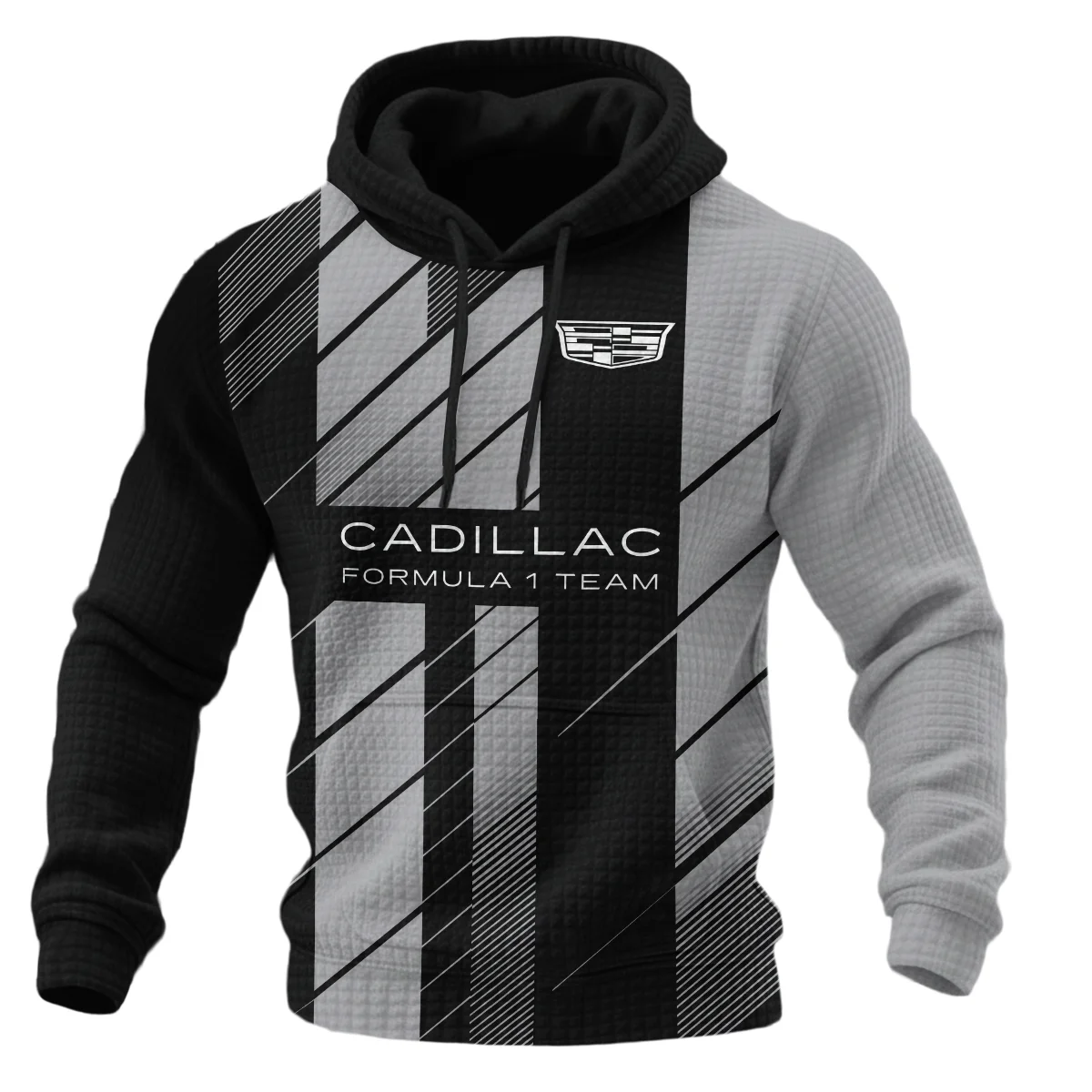 Cadillac F1 Teamwear Hoodie Quilted Waffle BLVA5326A2CADHQW - Image 2