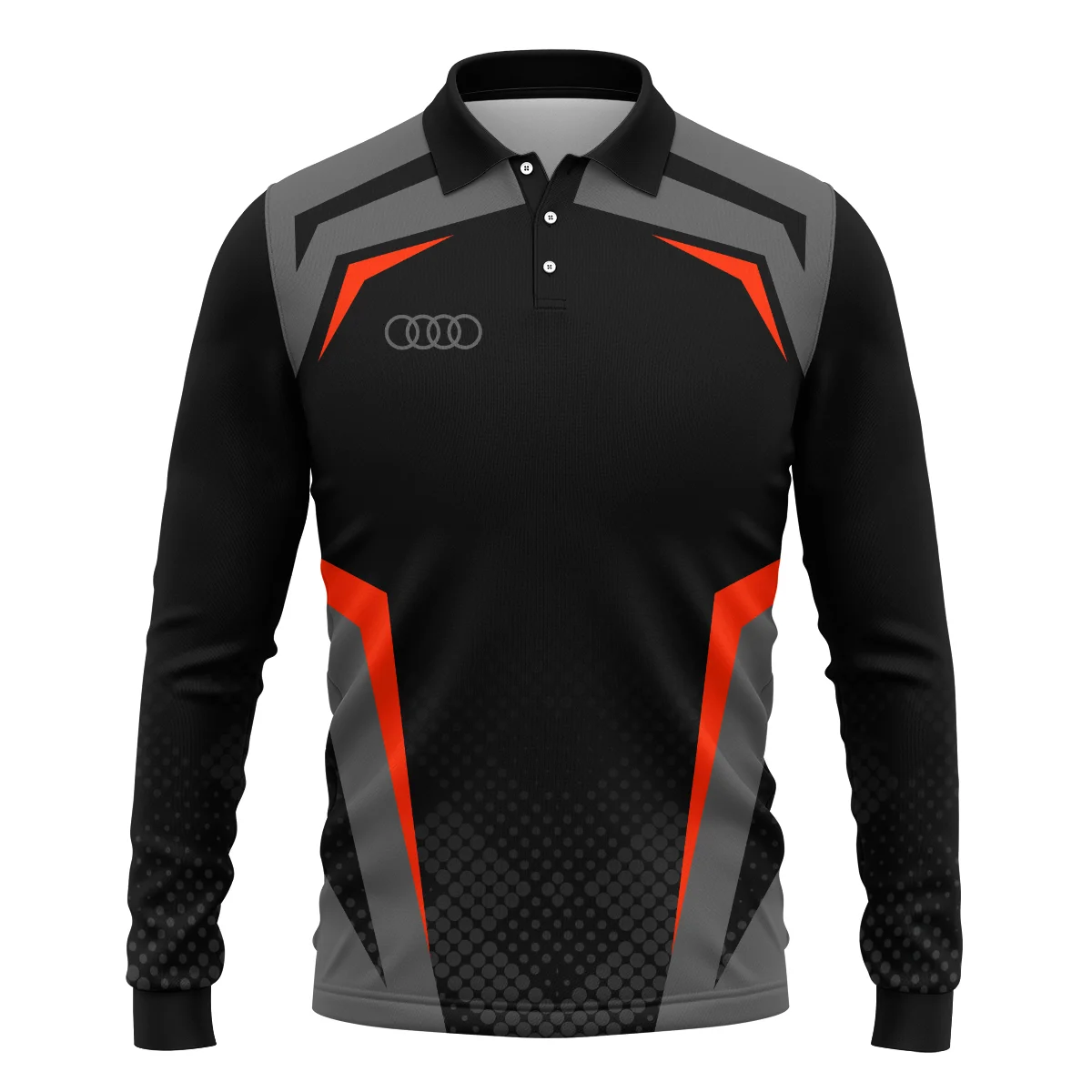 Audi F1 Teamwear Long Polo Shirt BLVA5326A3AUDILPL - Image 2
