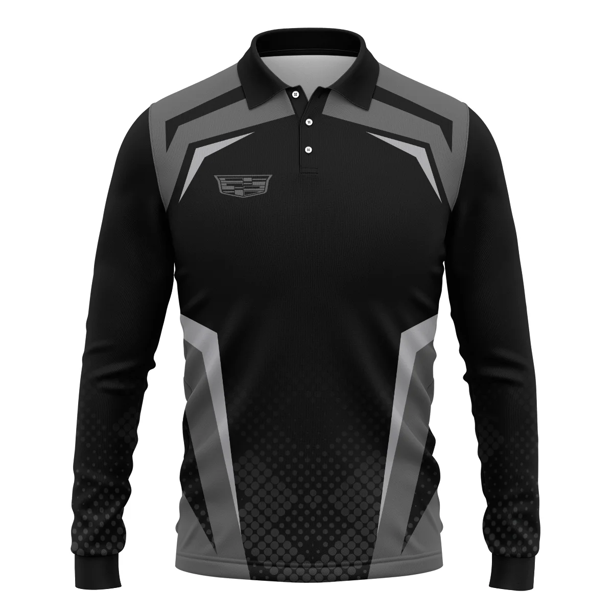 Cadillac F1 Teamwear Long Polo Shirt BLVA5326A3CDLLPL - Image 2