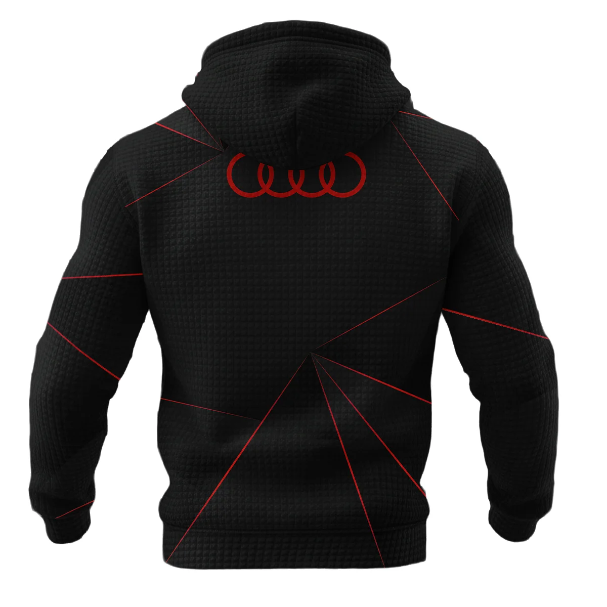 Audi F1 Teamwear Hoodie Quilted Waffle BL8326A1AUDIHQW - Image 3
