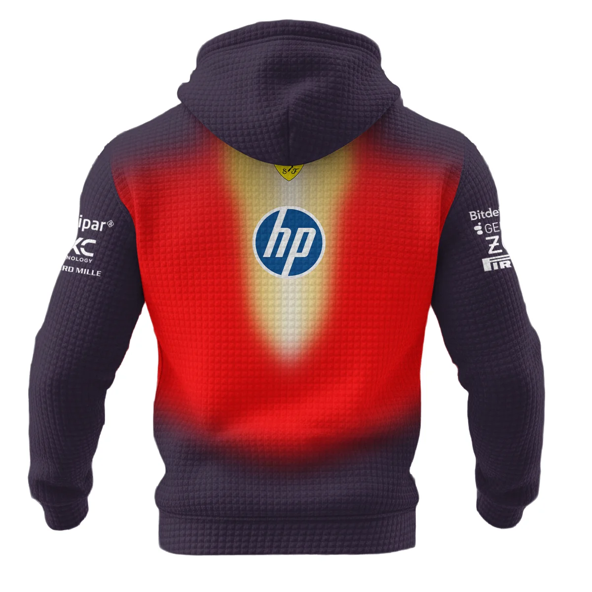 2026 China GP Edition Ferrari F1 Hoodie Quilted Waffle BLVA12326FRRHQW - Image 3