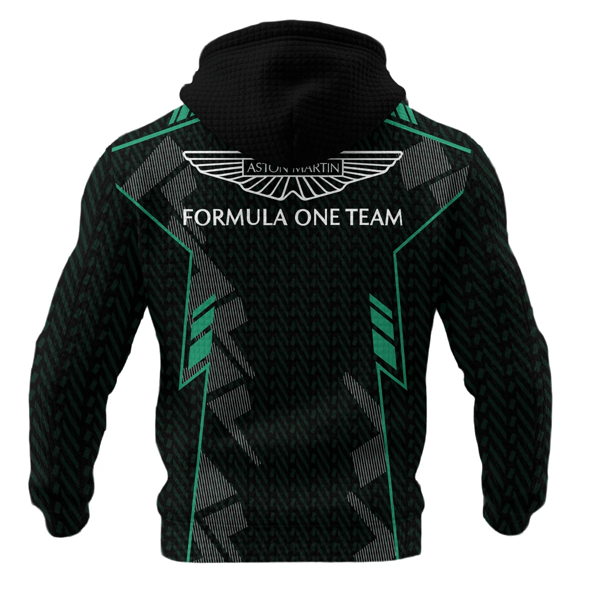 Aston Martin F1 Teamwear Hoodie Quilted Waffle BLVA5326A1AMHQW - Image 3