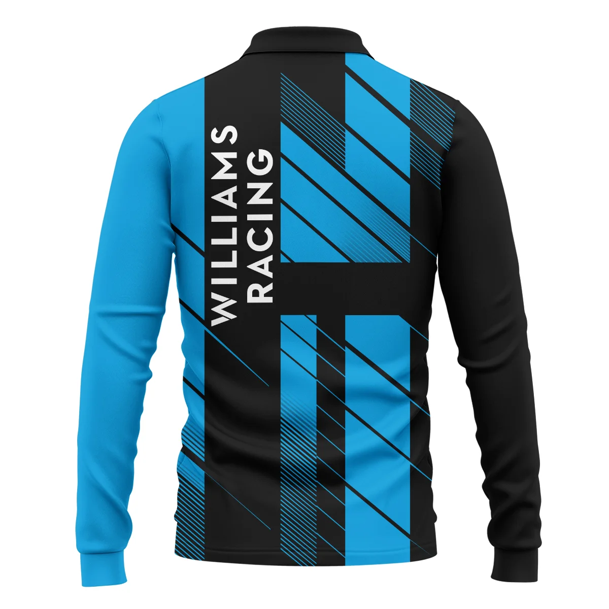 Williams F1 Teamwear Long Polo Shirt BLVA5326A2WILLPL - Image 3