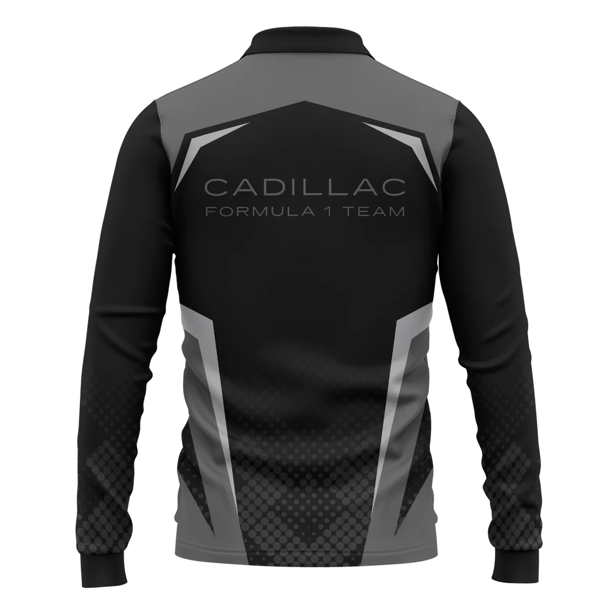 Cadillac F1 Teamwear Long Polo Shirt BLVA5326A3CDLLPL - Image 3