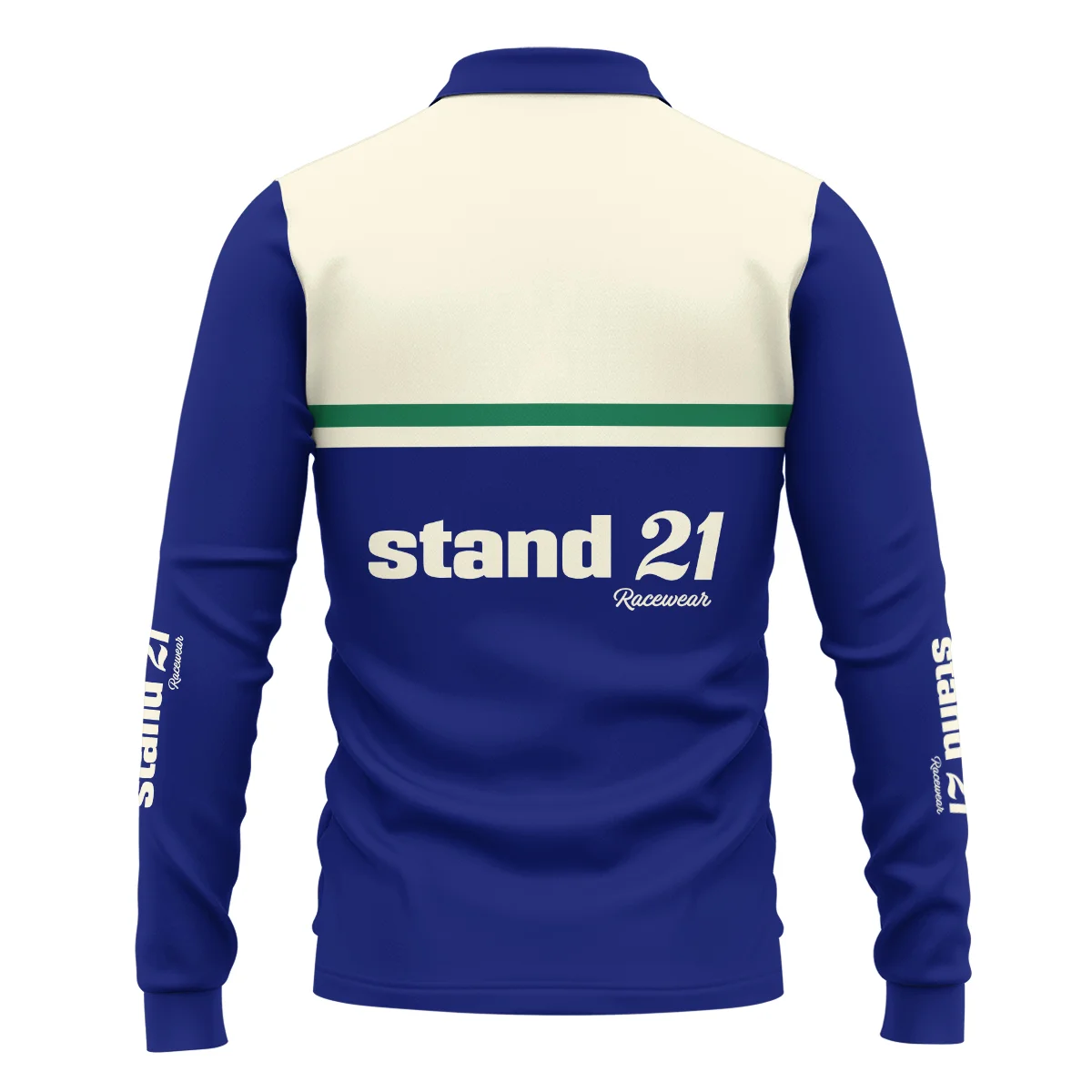 1990s Sir Jack Brabham Race IndyCar Suit Long Polo Shirt BLVAJB070725A02LPL - Image 3