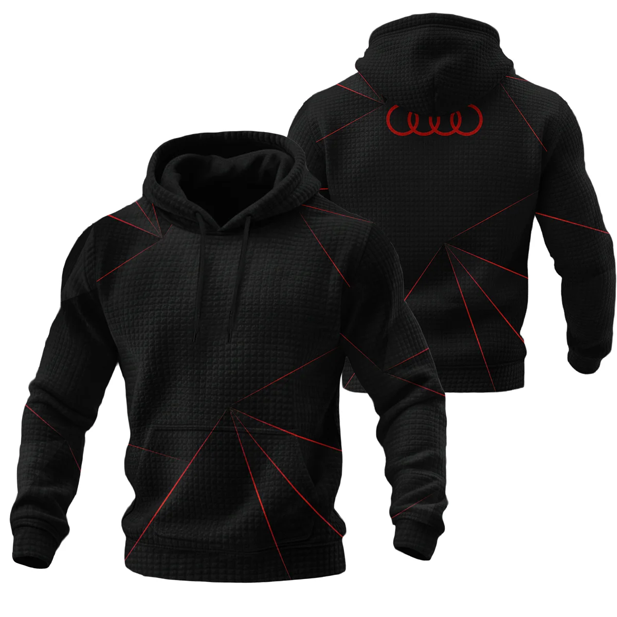 Audi F1 Teamwear Hoodie Quilted Waffle BL8326A1AUDIHQW