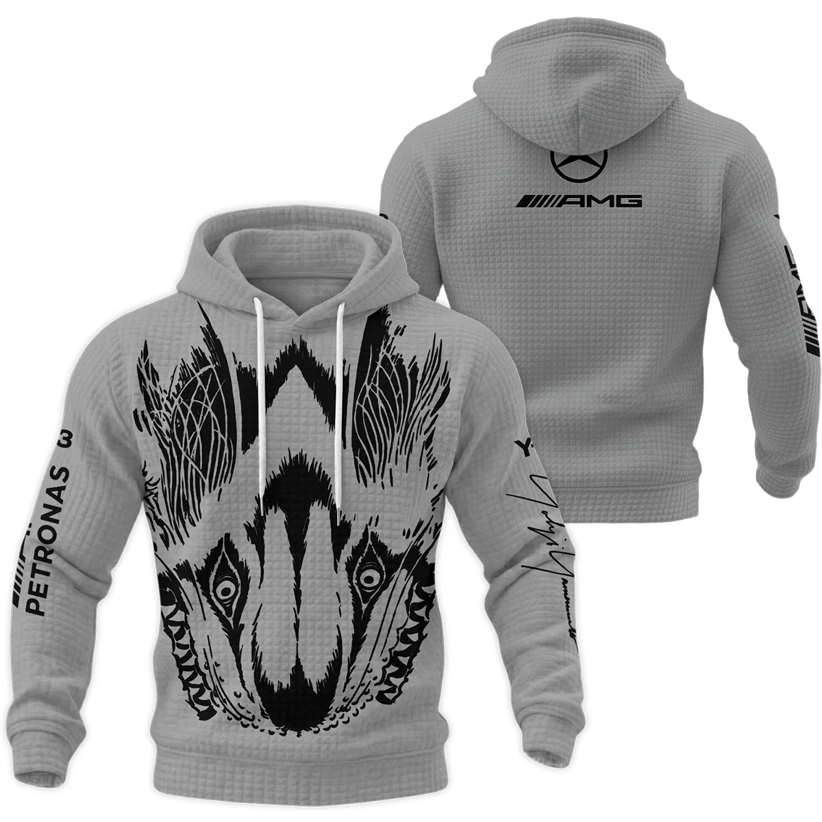 2026 Y-3 x Mercedes F1 - Hoodie Quilted Waffle BLMER18326A4HQW