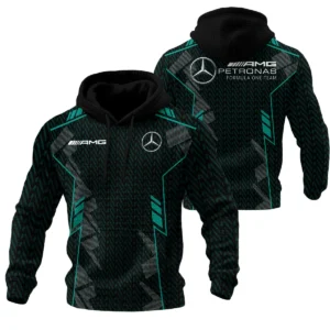 Mercedes F1 Teamwear Hoodie Quilted Waffle BLVA5326A1MERHQW