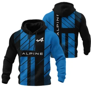 Alpine F1 Teamwear Hoodie Quilted Waffle BLVA5326A2ALPHQW