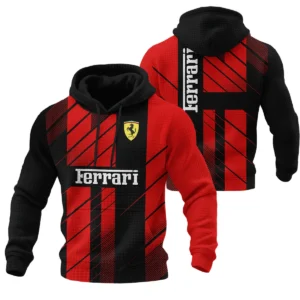 Ferrari F1 Teamwear Hoodie Quilted Waffle BLVA5326A2FRRHQW