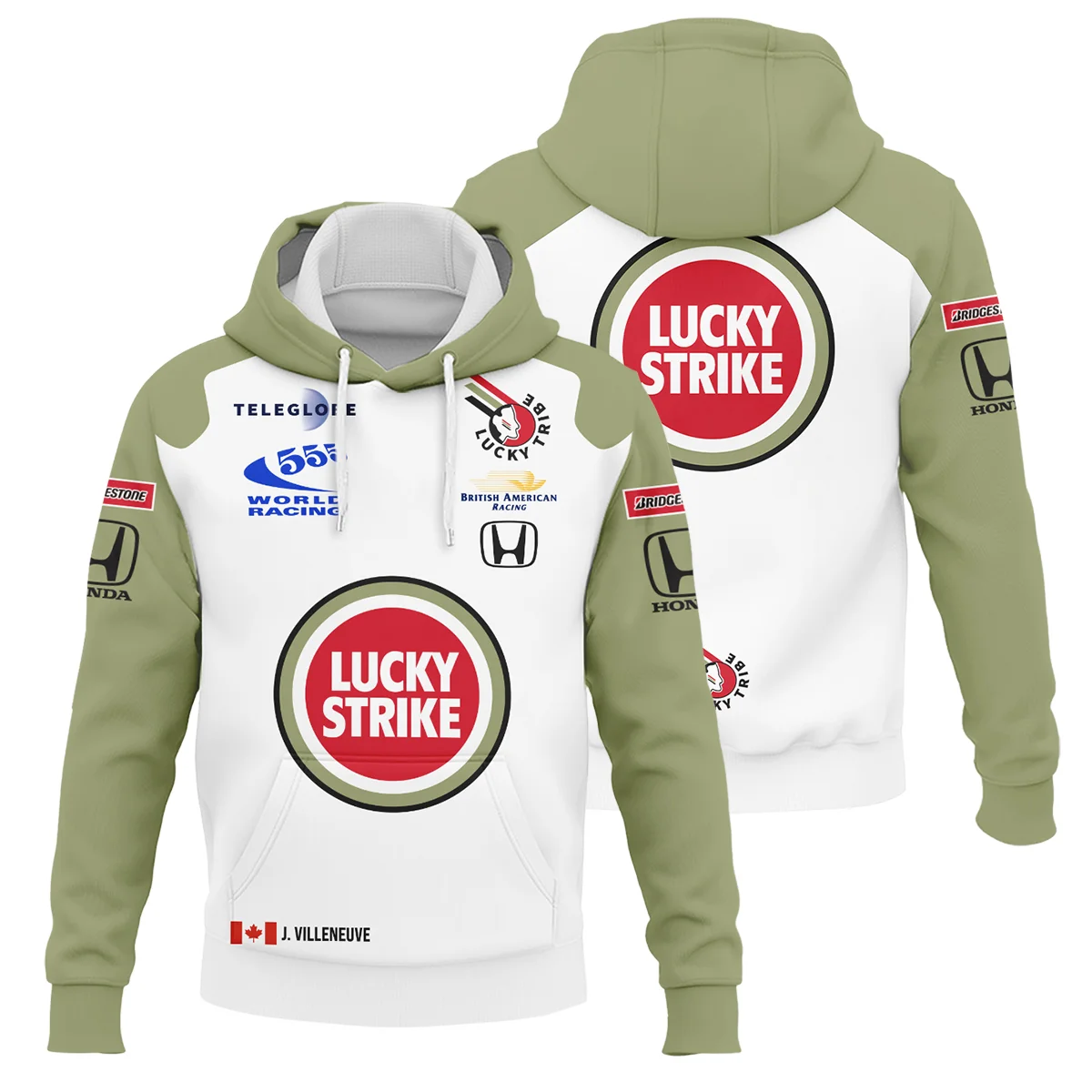 2001 Jacques Villeneuve Racing Suit F1 Hoodie BLJV10825A5HD - Race Day Outfit