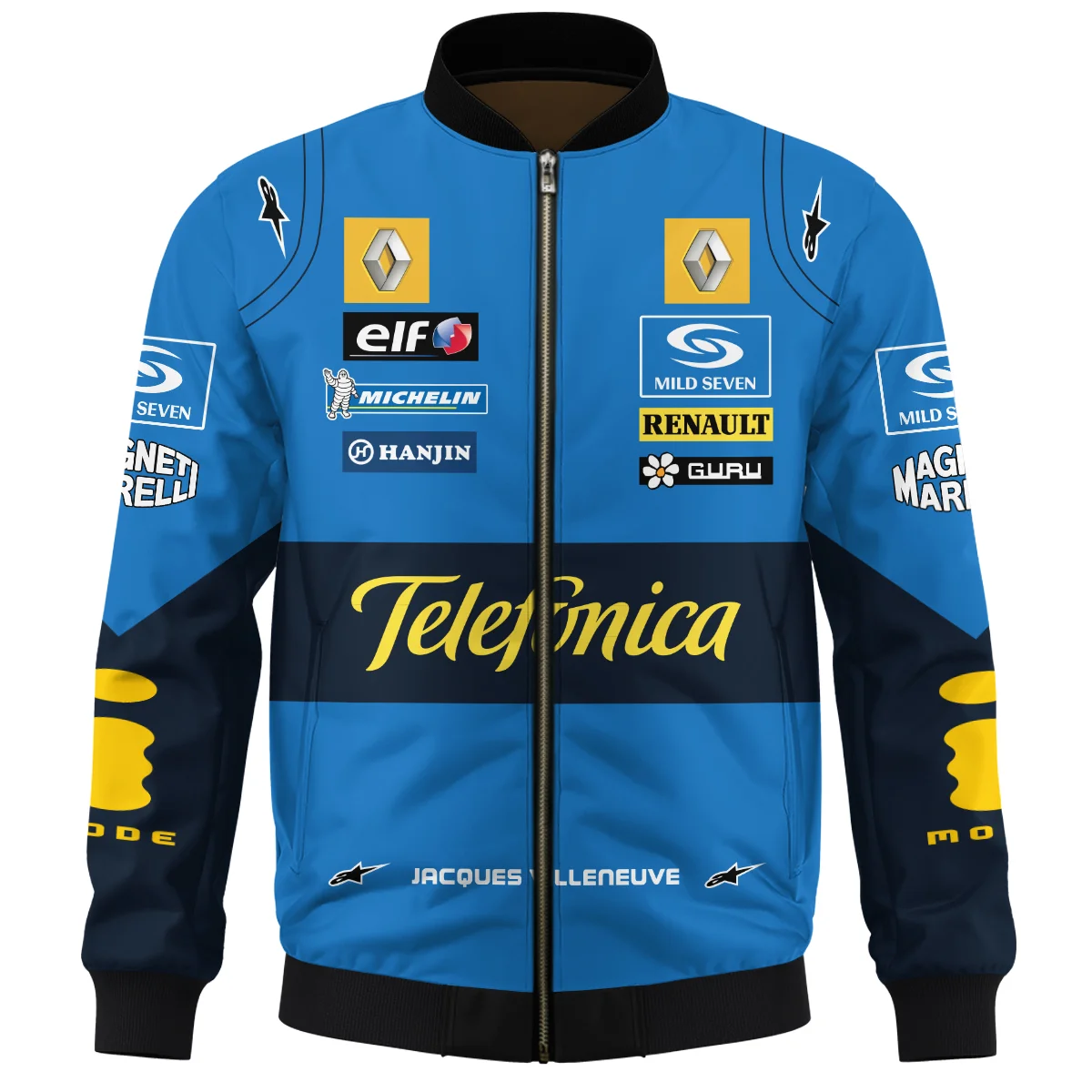 2004 Jacques Villeneuve Racing Suit Renault F1 Bomber BLJV10825A6BB - Image 2