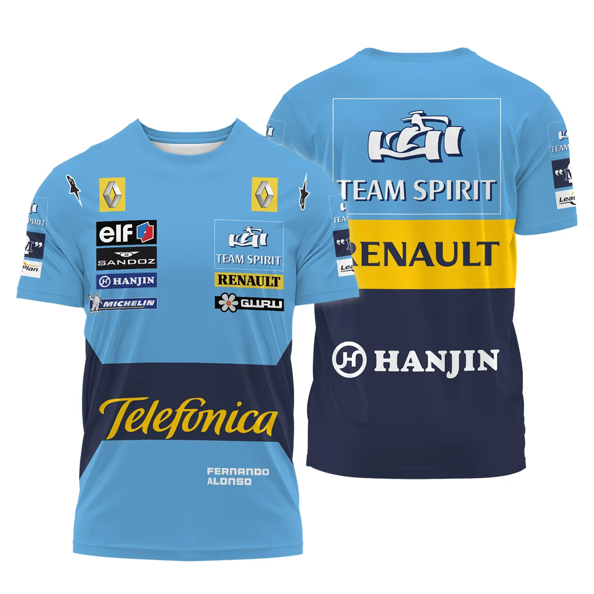 2005 Fernando Alonso Racing Suit Renault F1 T-Shirt BLVAFA030925A5TS