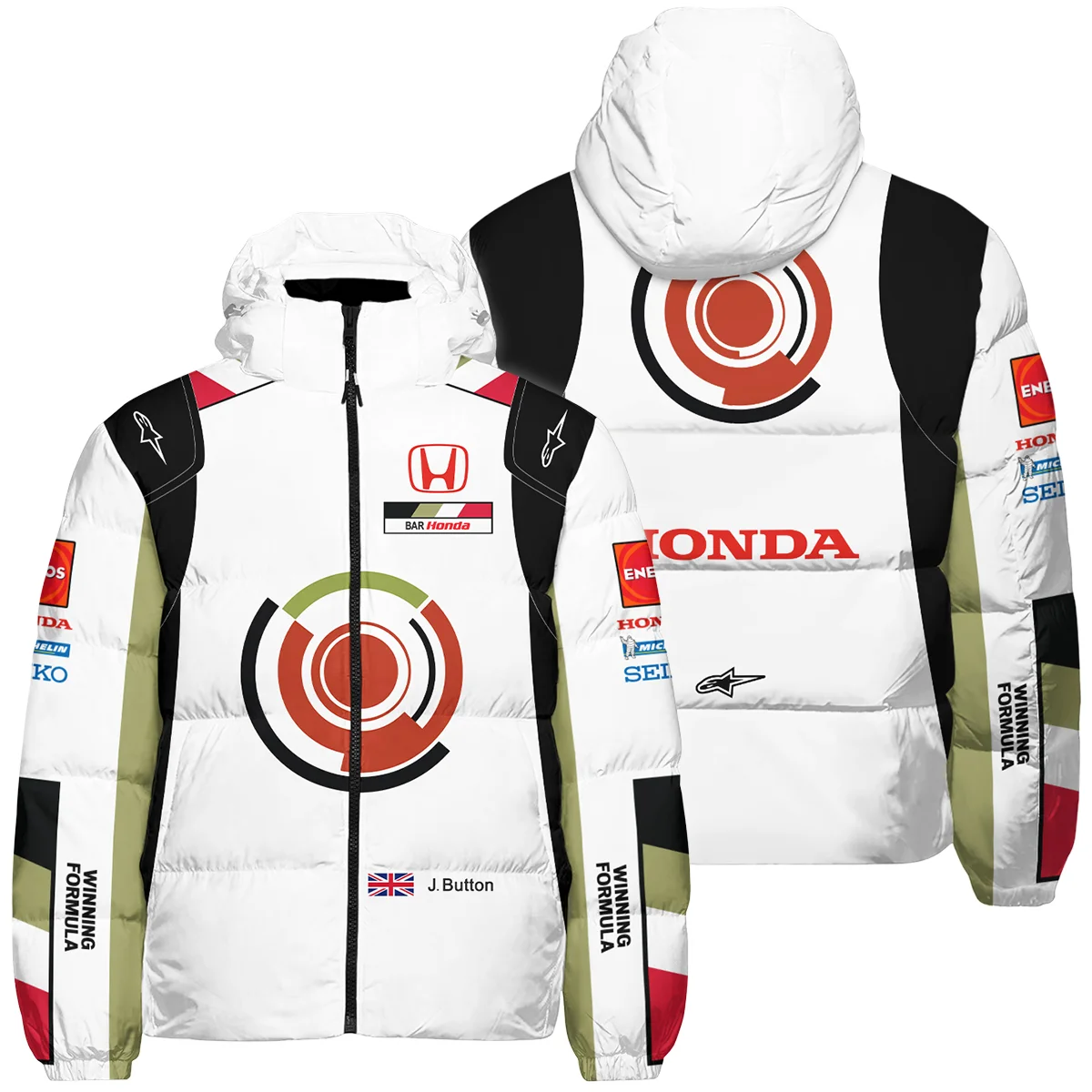 2005 Jenson Button Racing Suit BAR Honda F1 Down & Puffer Jackets BLVAJB010925A4HCJ