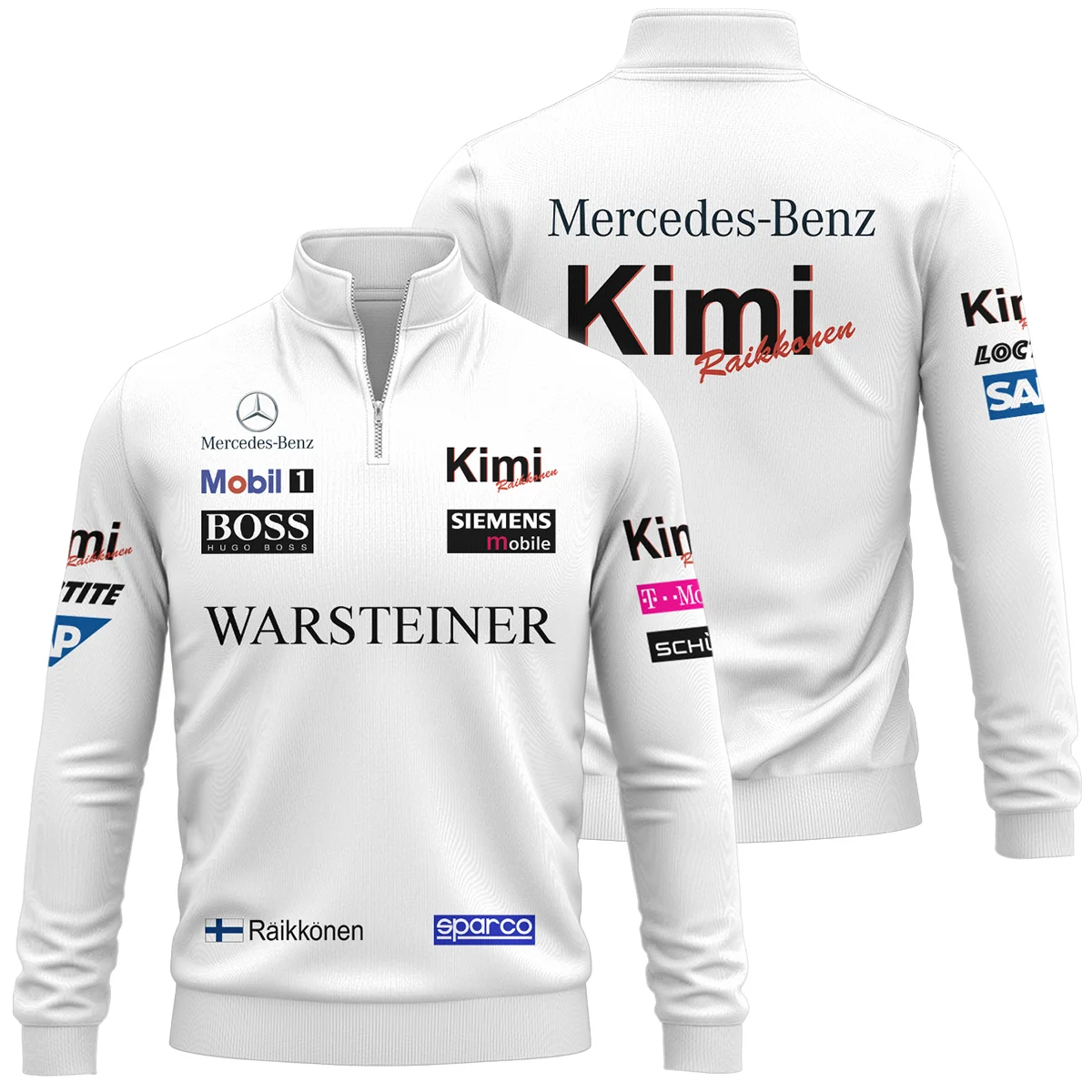 2005 Kimi Raikkonen Racing Suit McLaren F1 Quarter-Zip Sweatshirt BLVAKR191125A3QZS