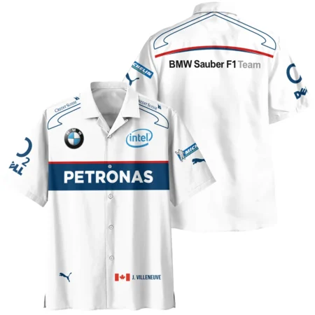 2006 Jacques Villeneuve Racing Suit F1 Hawaiian Shirt BLJV10825A8HW