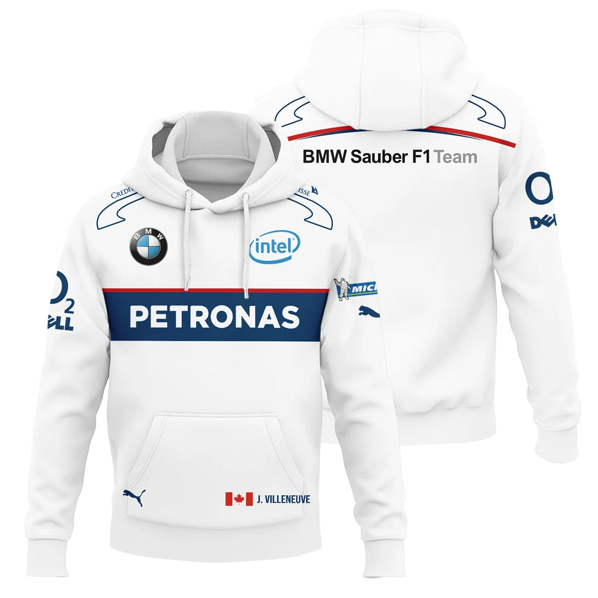 2006 Jacques Villeneuve Racing Suit F1 Hoodie BLJV10825A8HD